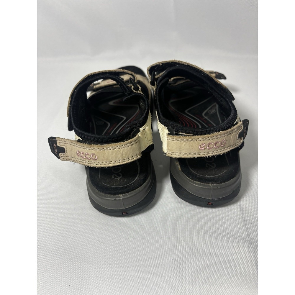 🥾Womens Ecco Yucatan Sandals Beige‎ Black Size 38 / 7-7.5 Sport Hiking - Picture 5 of 7